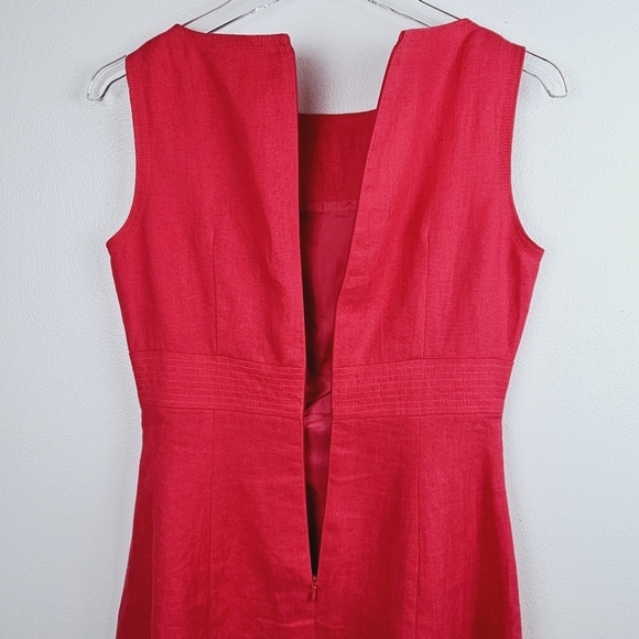 Talbots Petites Pink Irish Linen Sleeveless Dress, size 2 - Picture 11 of 12